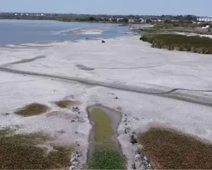 Nivel crítico en la laguna de Champayán