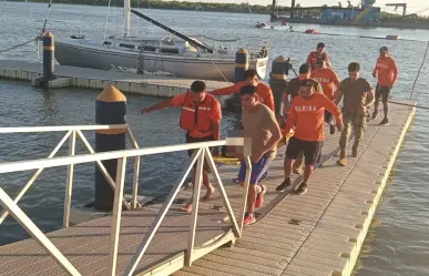 Así fue el rescate de un pescador que cayó al mar