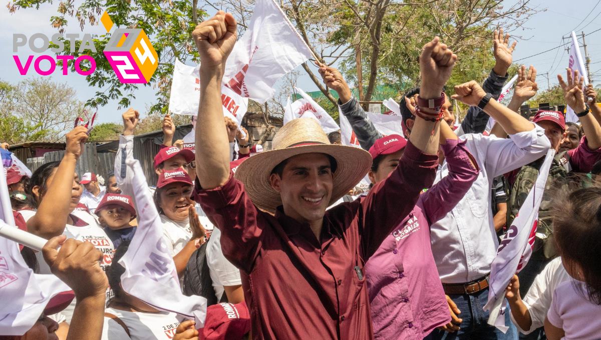 Rommel Pacheco cumplió su quinto día de campaña con recorridos por el Sur de Mérida Fotos: Cortesía