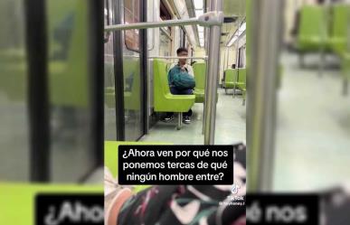 Hombre sube a vagón exclusivo de mujeres del Metro y se toca (VIDEO)