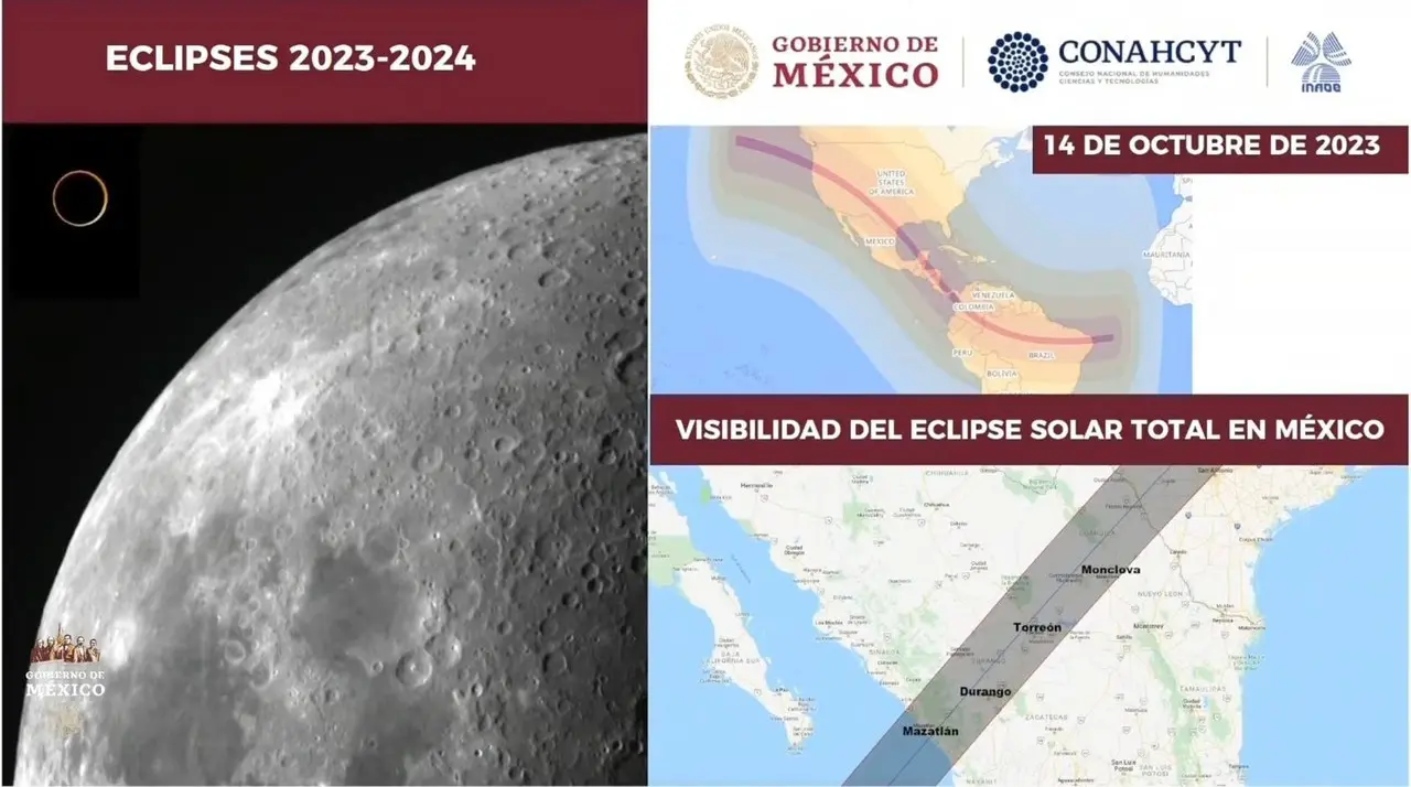 ¿Qué tanto se oscurecerá la CDMX por el eclipse?. Foto: SS @lopezobrador