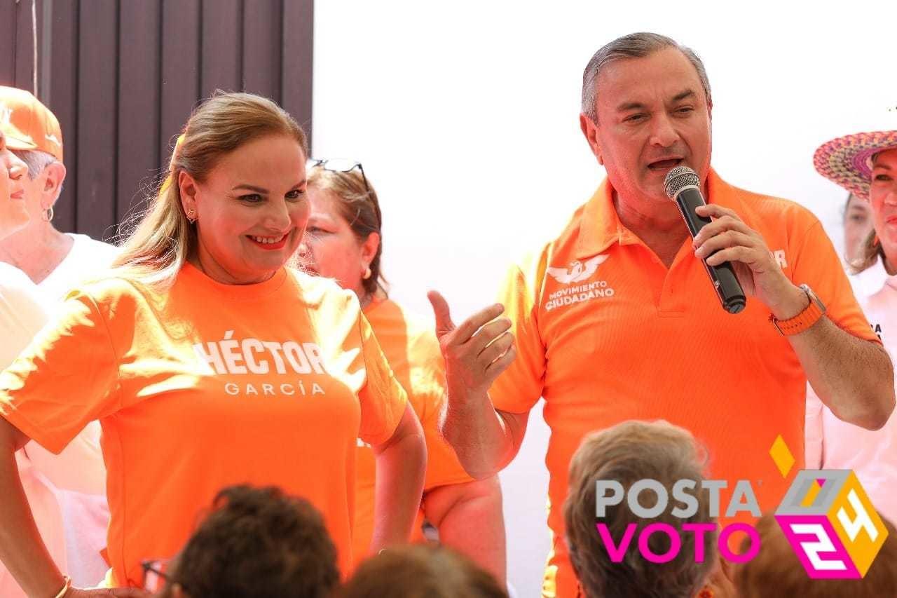 En los recorridos que realiza por las colonias, Héctor García mencionó que ha escuchado el reclamo de los ciudadanos. Foto: Armando Galicia.