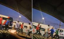 Hacen operativo con transporte pirata; agreden a funcionarios de Semov (VIDEO)