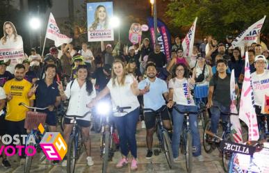 Cecilia Patrón se compromete a fomentar el uso de la bicicleta en Mérida