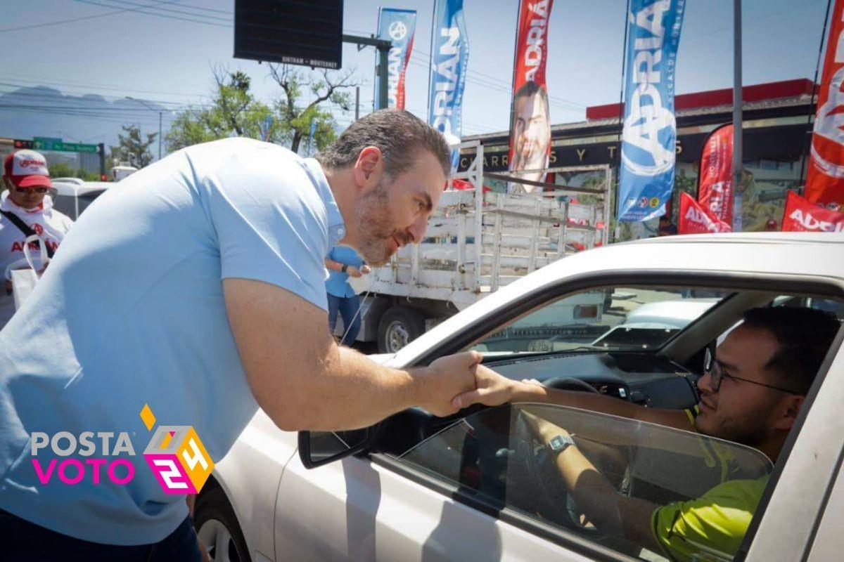 Pide Movimiento Ciudadano revisar la candidatura de Adrián de la Garza. Foto: Coalición Fuerza y Corazón x Nuevo León