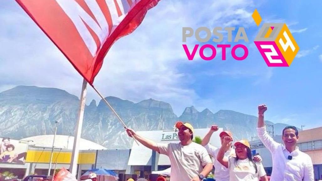 Abandera Jesús Nava la campaña de Diputados MC en Santa Catarina