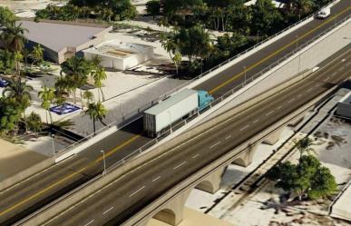 Anuncian cambios en la vialidad en Progreso por trabajos del viaducto elevado