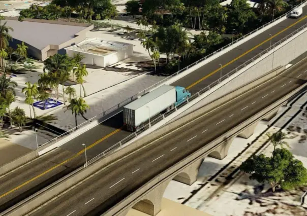 Anuncian cambios en la vialidad en Progreso por trabajos del viaducto elevado