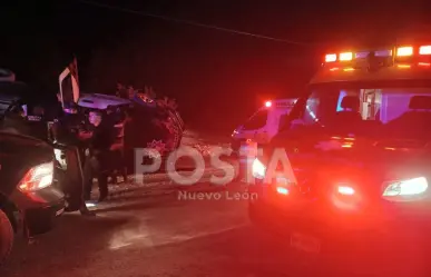 Tres policías resultan lesionados en accidente en Galeana