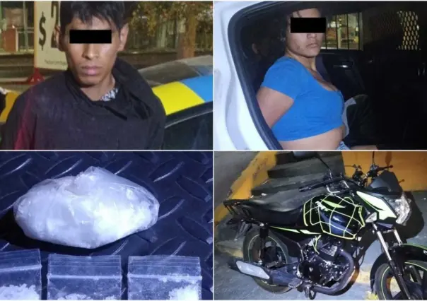 Detienen a joven y un menor por presunto delito de drogas en Monterrey