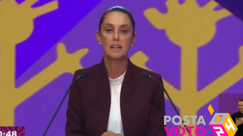 Claudia Sheinbaum proclama victoria en el debate presidencial