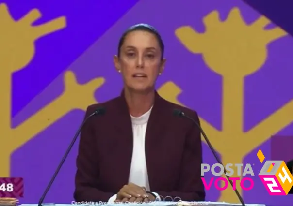 Claudia Sheinbaum proclama victoria en el debate presidencial