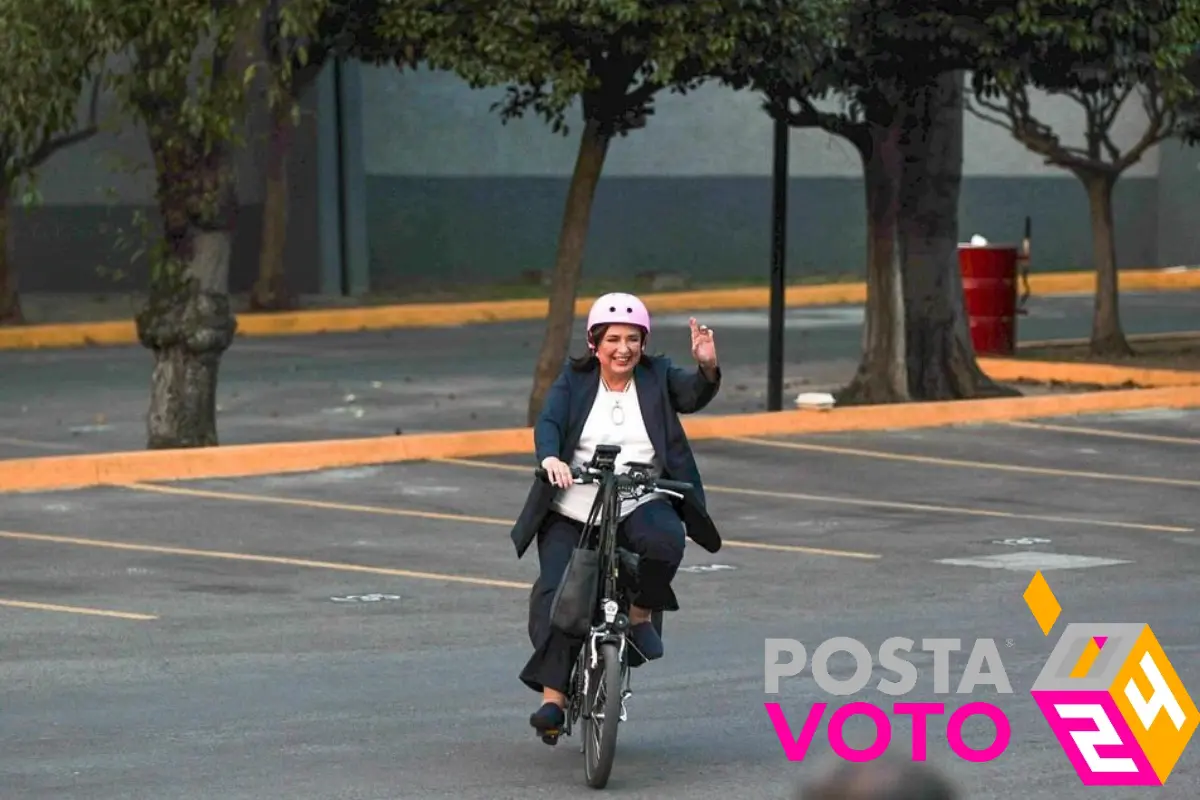 Xóchitl Gálvez llegando al primer debate presidencial, Foto: Instagram @xochitlgalvez