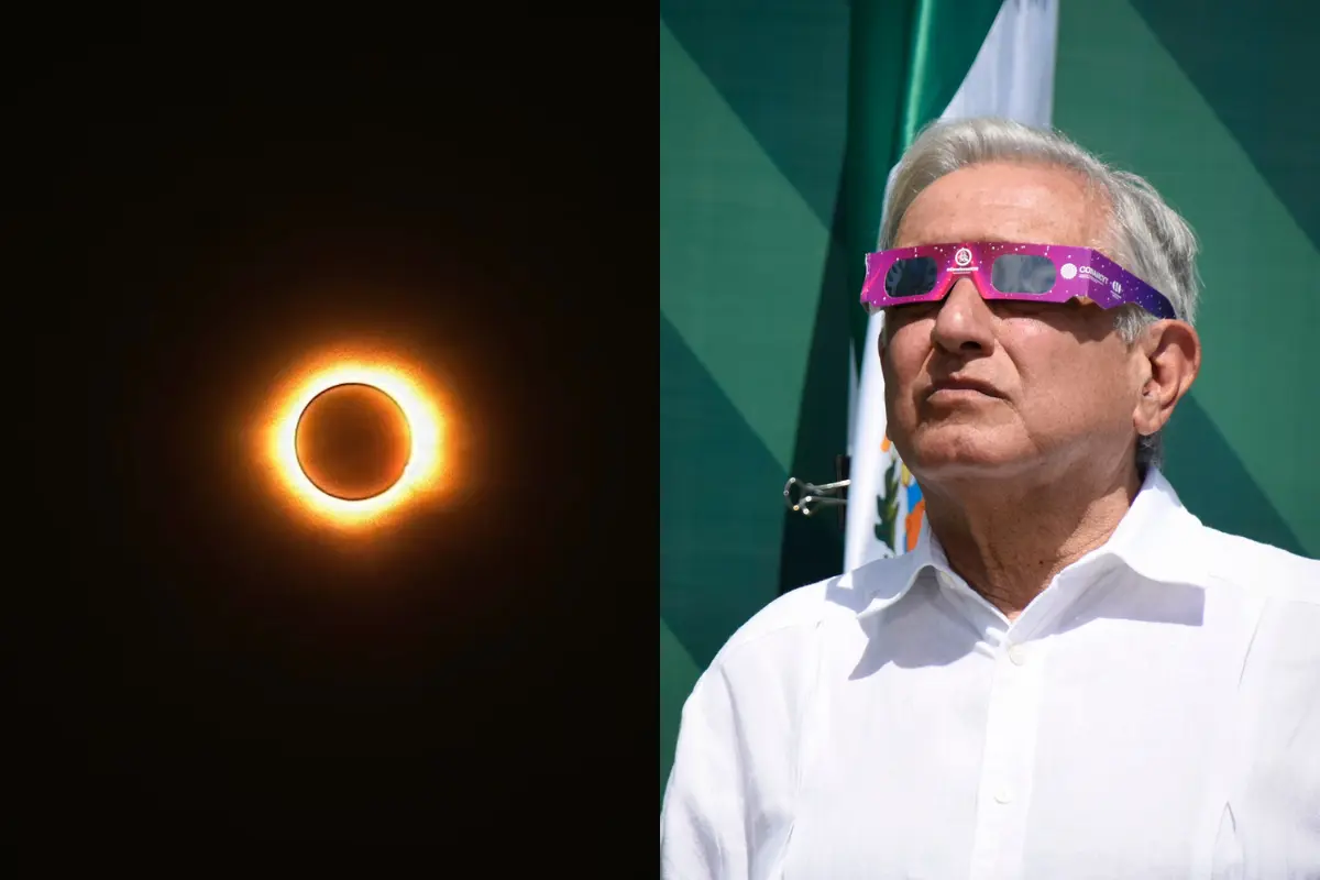 “Un privilegio vivir para contarlo”: AMLO acerca de eclipse.    Foto: Especial