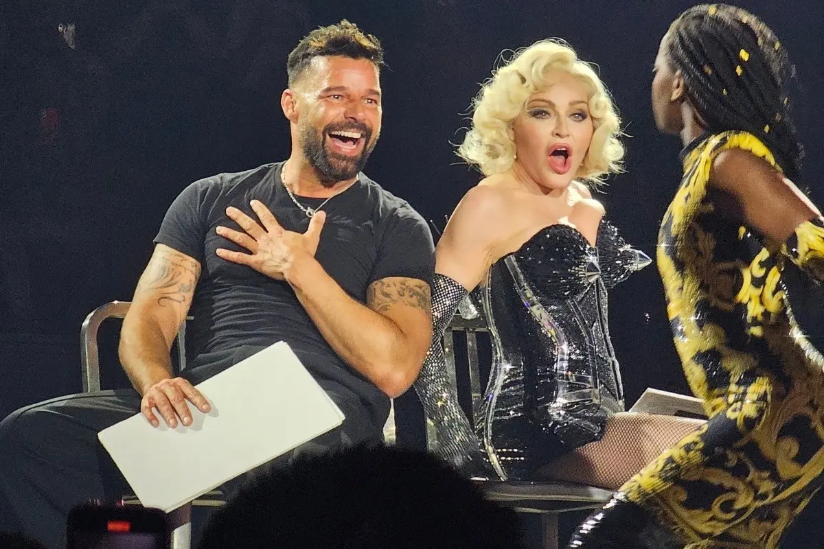 Ricky Martin y Madonna en concierto Foto: X(Twitter) @fdchola