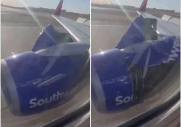 Truena cubierta de turbina de avión de Southwest Airlines (VIDEO)