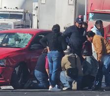 Usuarios en redes sociales reportaron el accidente en la Toluca-Naucalpan. Imagen: Policías Unidos de Toluca