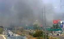 SSP advierte sobre incendio en Carretera Federal Mérida-Progreso