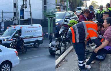 ¡Mujer atropellada! Motociclista se pasa el alto y la arrolla