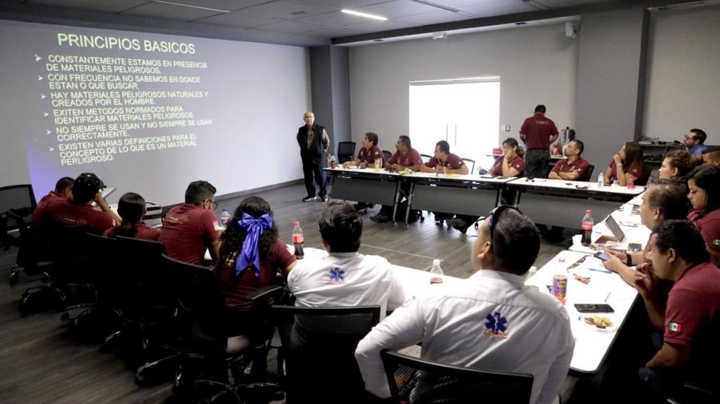 Protección Civil de Escobedo se prepara ante emergencias químicas