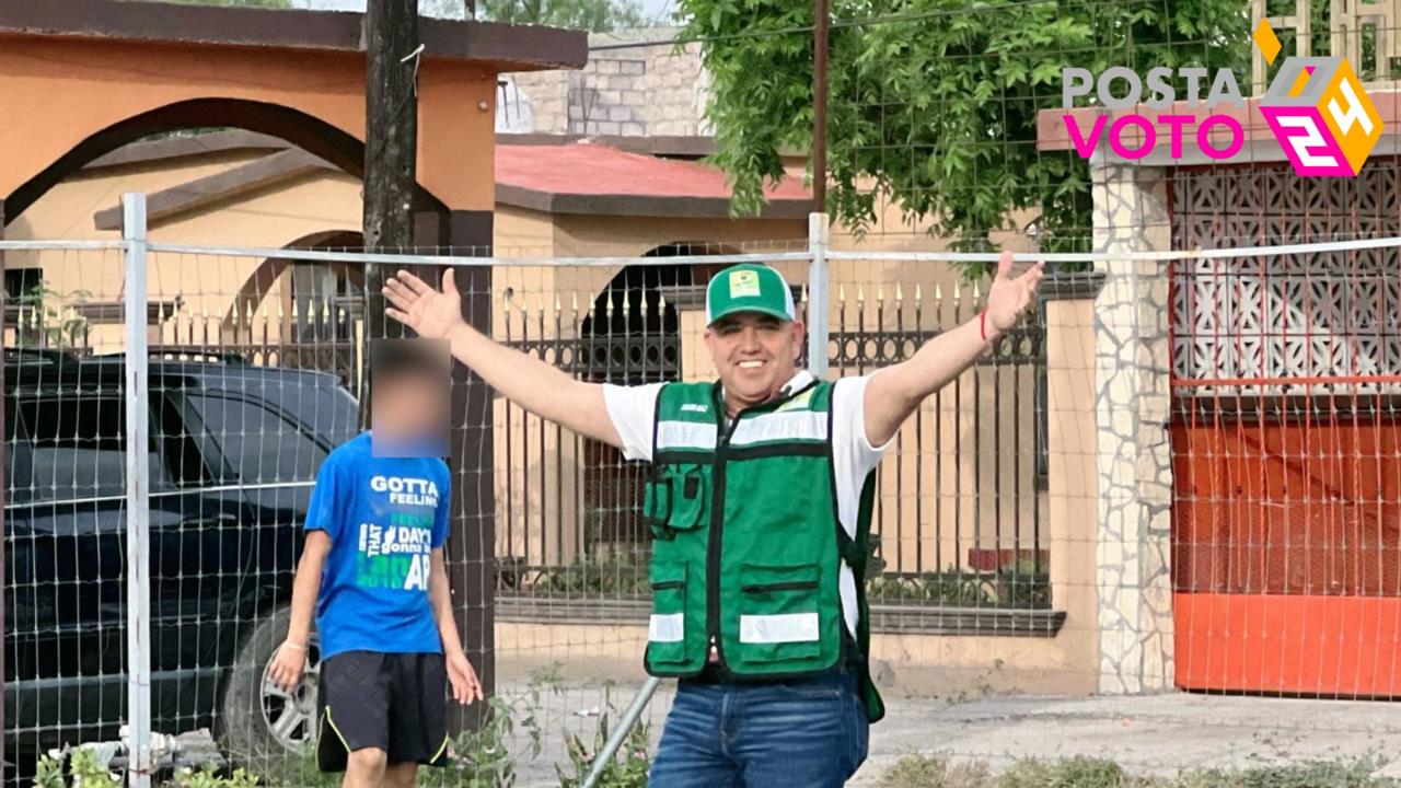 Candidato asegura apoyar espacios recreativos en Sabinas / Foto: PVEM