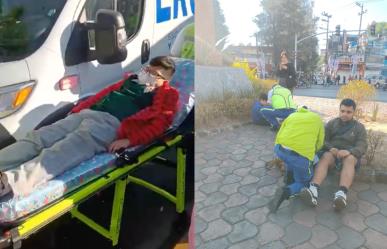 Choque de unidad de transporte público deja a 10 personas lesionadas