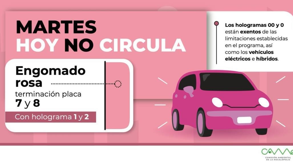 Programa Hoy No Circula: restricciones y multas en CDMX para este 9 de abril