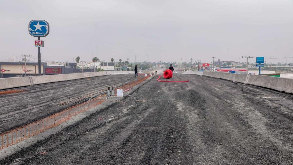 Avanza 80% construcción del puente vehicular en Nuevo Laredo