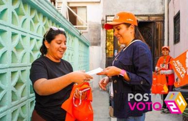 Lorenia Canavati visita colonias de San Pedro con propuestas