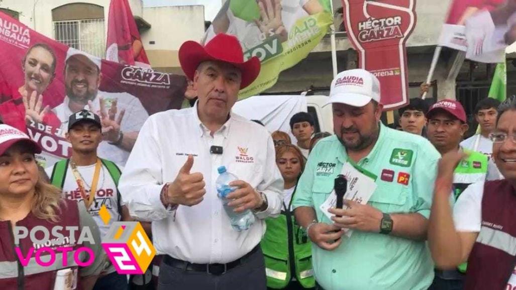 Inician Waldo Fernández y Judith Díaz recorrido por municipios metropolitanos