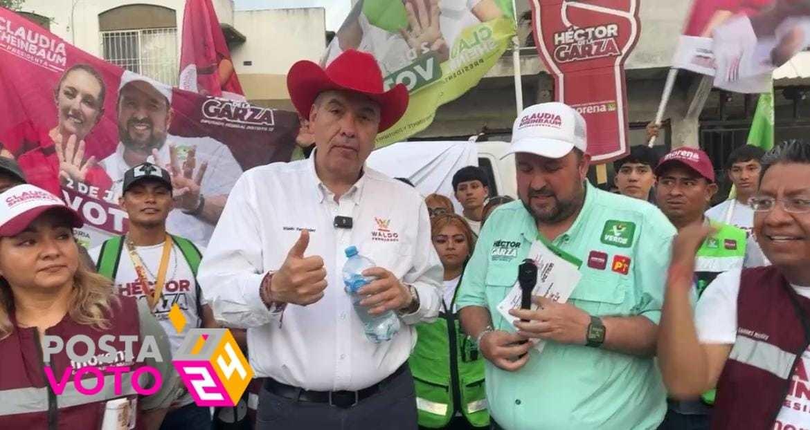 Waldo Fernández indicó que este recorrido inició en los municipios de Juárez, Catarina y Guadalupe, donde también presentaron las propuestas y el plan C de la 4T. Foto: Armando Galicia.