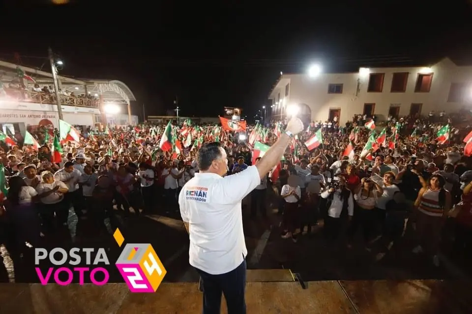 Renán Barrera en el municipio de Uayma. Foto: Cortesía