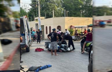 Accidente colonia de Ticul, Yucatán, deja varios lesionados y daños Materiales