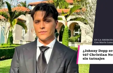 ¿Johnny Depp eres tú ? Christian Nodal sin tatuajes