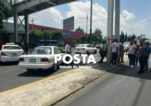 Exigen taxista con bloqueo suspender operativos de movilidad en Toluca (VIDEO)