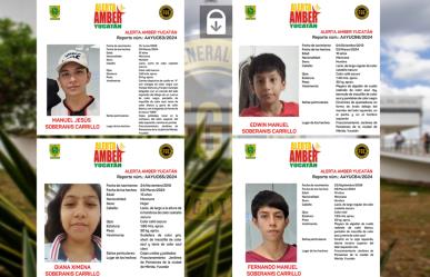 Alerta Amber: Buscan a cuatro hermanos desaparecidos en Yucatán