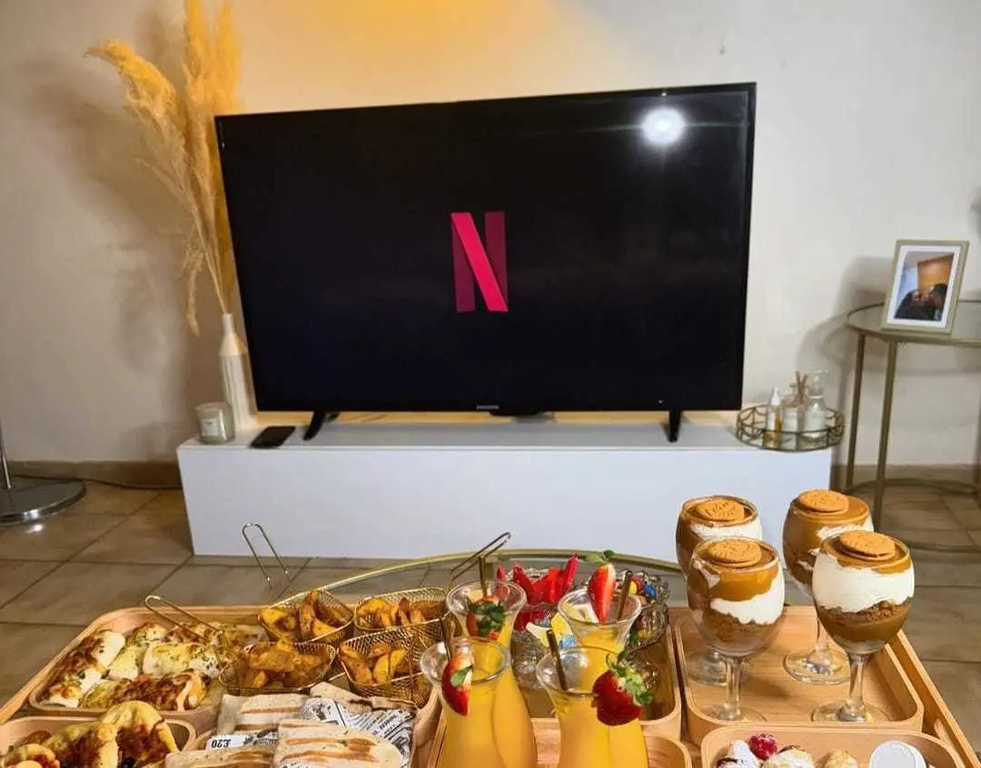 Netflix streaming. Foto tomada de: (Instagram) @cooking.addicte