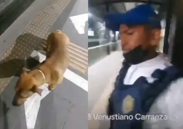 VIDEO: Suspenden a policía que agredió a un perrito en estación de Metrobús CDMX