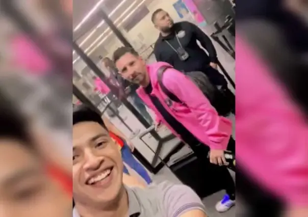 Regio cumple su sueño de tomarse una selfie con Lionel Messi (VIDEO)