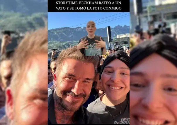 Joven de Monterrey cumple sueño con David Beckham