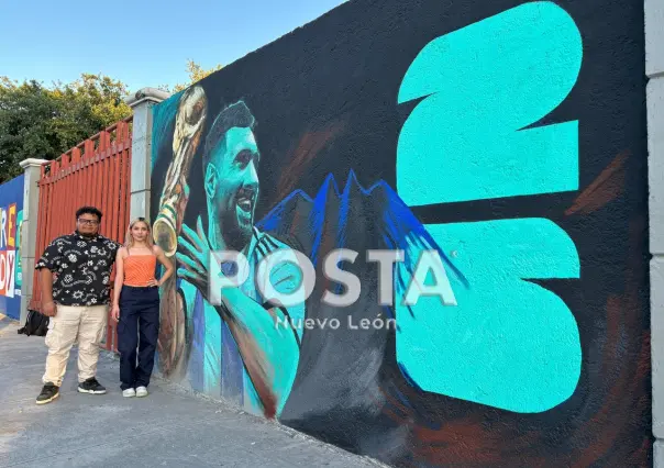 Messi, clásico regio y mundial 2026, se mezclan con el arte urbano