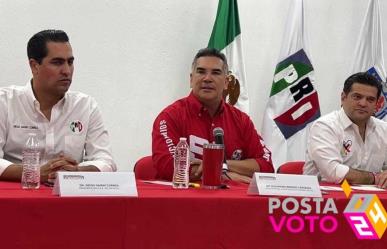 Asegura Alejandro Moreno que Adrián de la Garza ganará en Monterrey