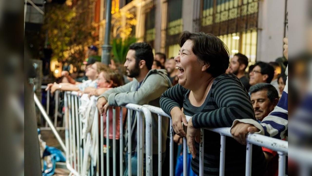 Una mujer disfrutando del Festival de la Risa en su primera edición en Durango en el 2023. Foto: Facebook La Voz de Durango.