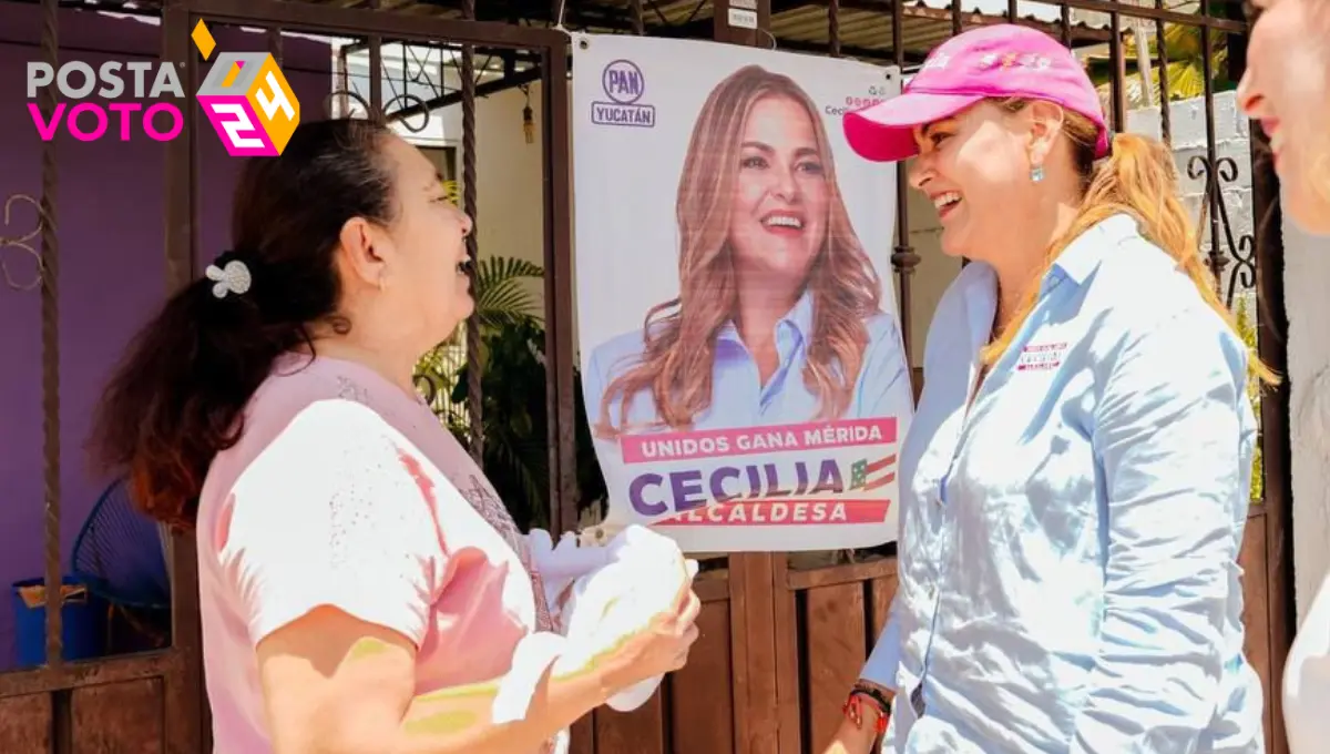 Cecilia Patrón visitó a vecinos de Juan Pablo II en su día 12 de campaña Foto: Cortesía