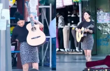 Mon Laferte sorprende a transeúntes con concierto en Chile  y se pasan de largo