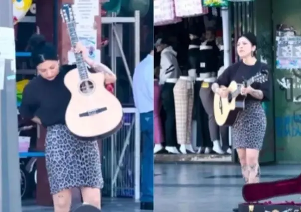 Mon Laferte sorprende a transeúntes con concierto en Chile  y se pasan de largo