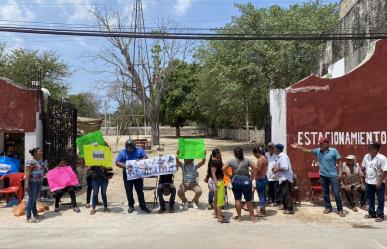 Protestan por la detención de cinco personas en  Kancabchén Rancho