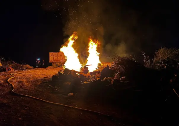 ¡Otro incendio más! Se quema terreno baldío en Los Cristales