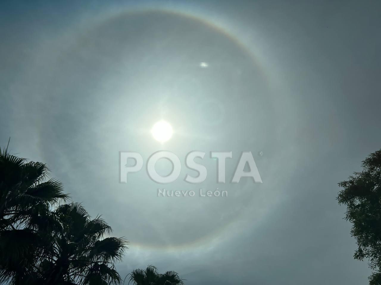 Un halo solar, es un fenómeno óptico atmosférico. Foto: Diego Beltrán