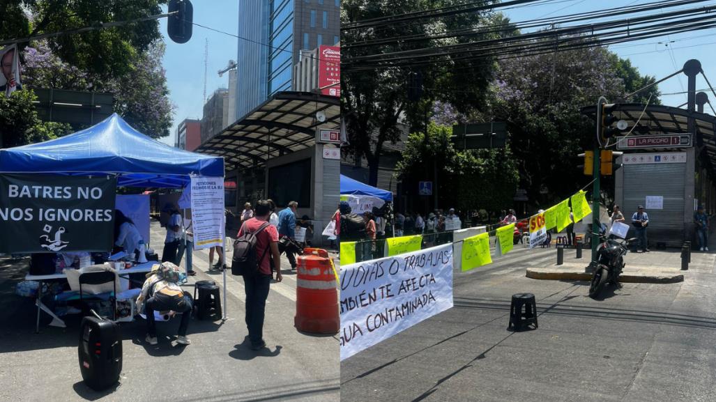 ¡Vecinos se sienten engañados! vuelven a cerrar Insurgentes por agua contaminada